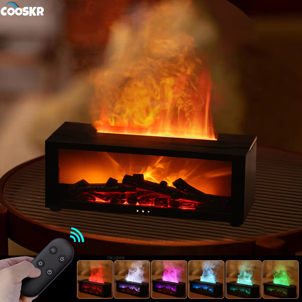 Essential Oils Humidifier with LED Light Remote Control